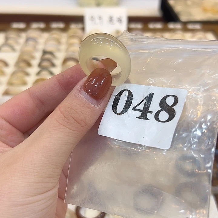 玛瑙/玉髓合金戒指48港18