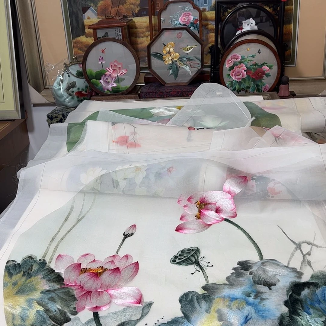 刺绣纯手工刺绣画