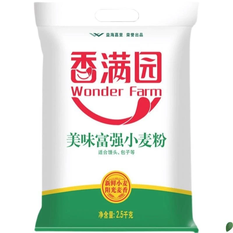 香满园美味富强小麦粉.kg面粉装家用做包子馒头面条面食