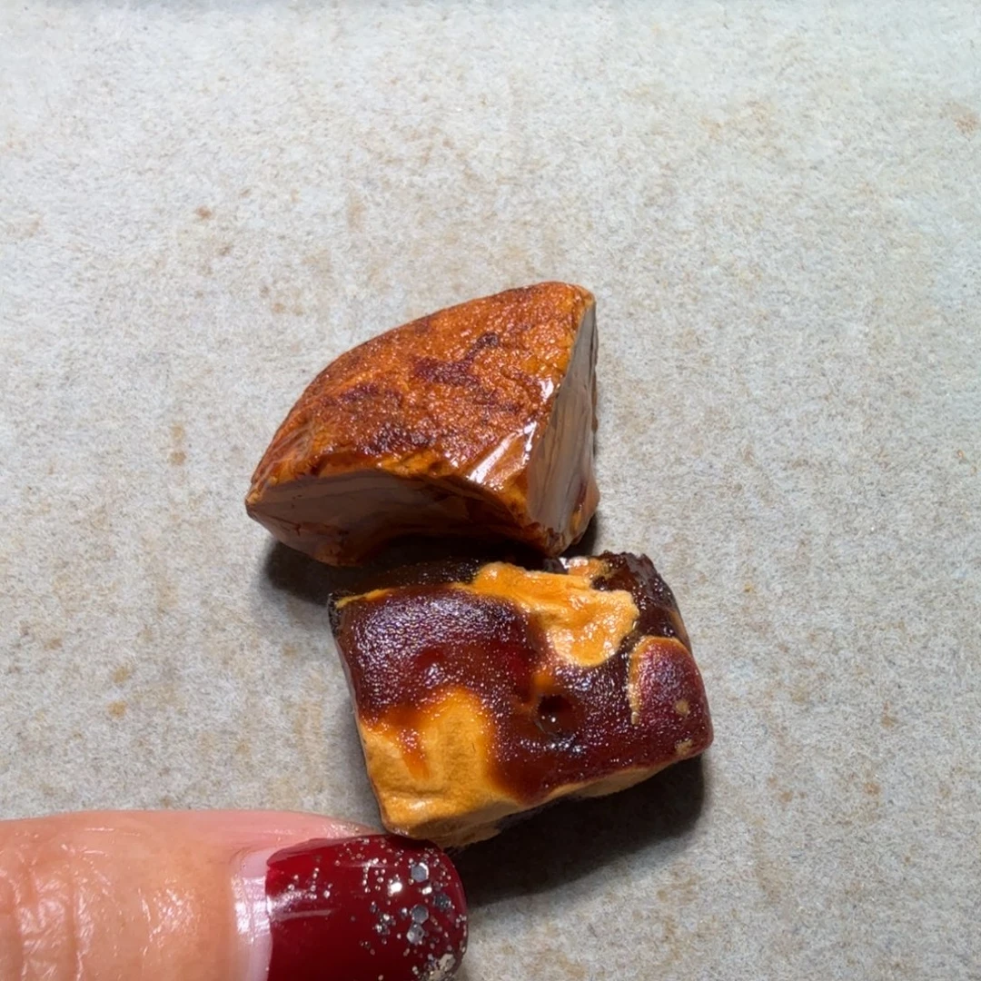 闲***鱼定制琥珀未镶嵌专拍