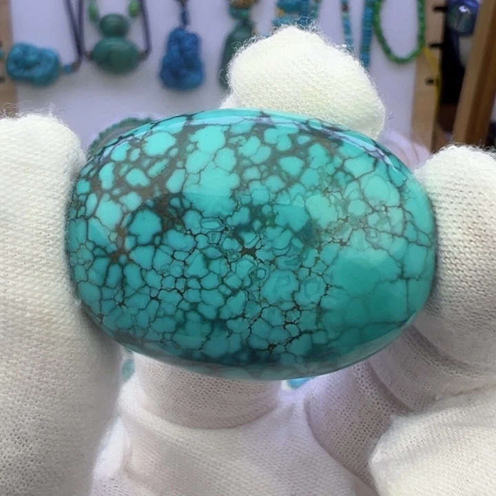 菜籽绿网花扁珠吊坠26.5mm兰