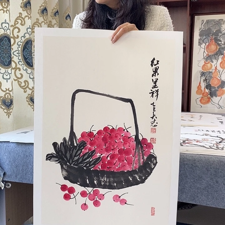 国画纯手绘国画写意作品45*68