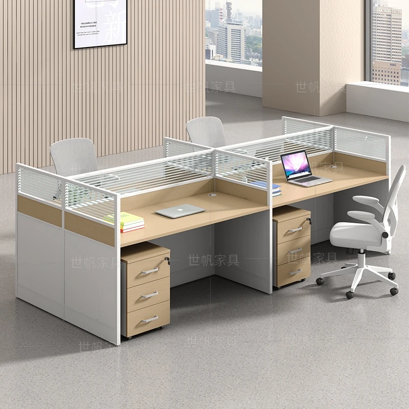 【CF-004】简约职员办公桌子屏风卡座办公室家具桌椅组合员工工位桌