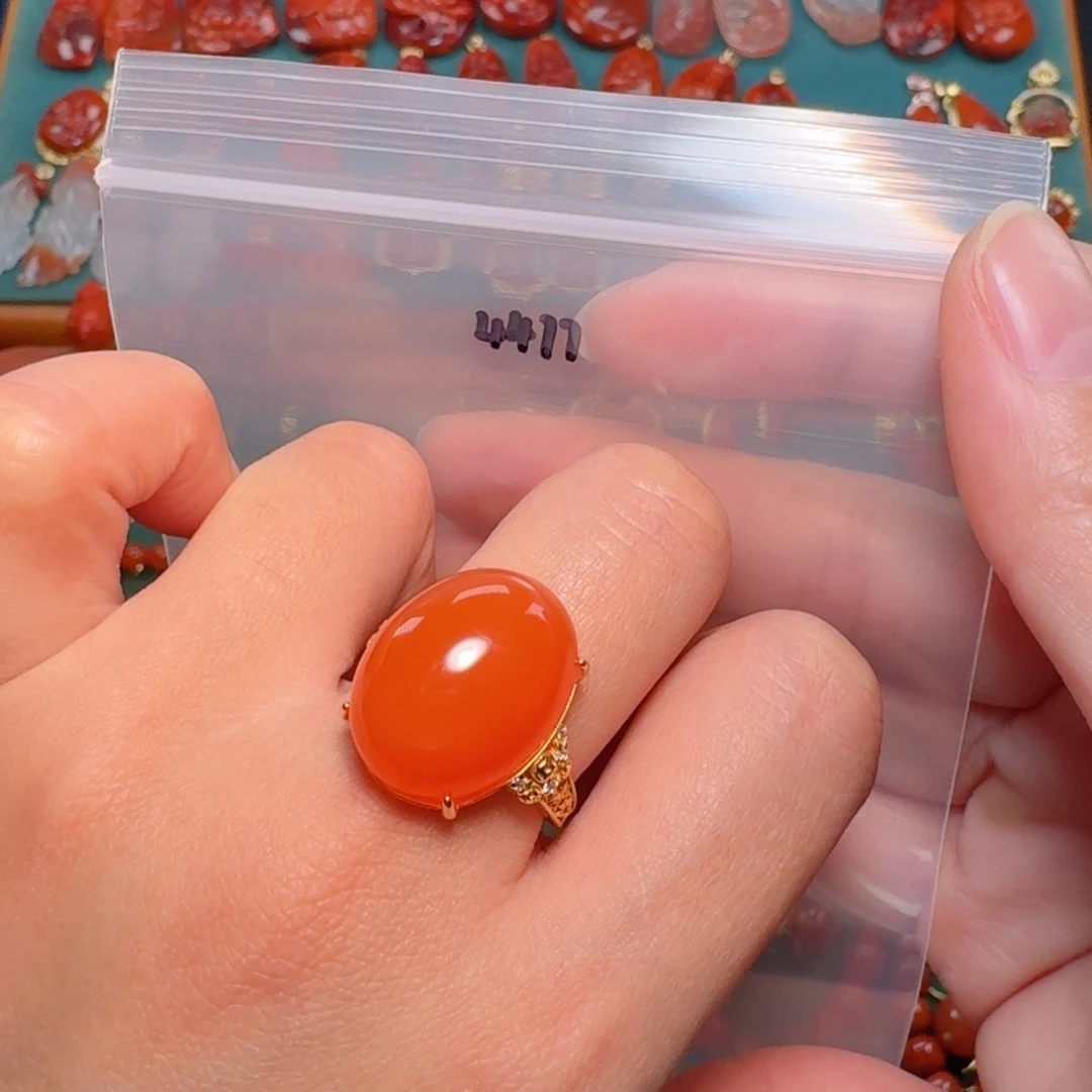 南红玛瑙南红银S925镶嵌