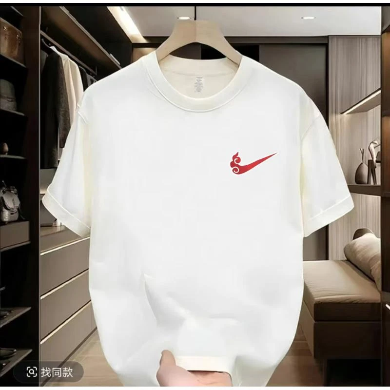 【一折清仓】夏季短袖男女同款情侣半袖休闲透气圆领潮流印花薄款