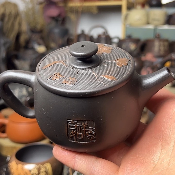 无***风建水紫陶 汉瓦微瑕特价