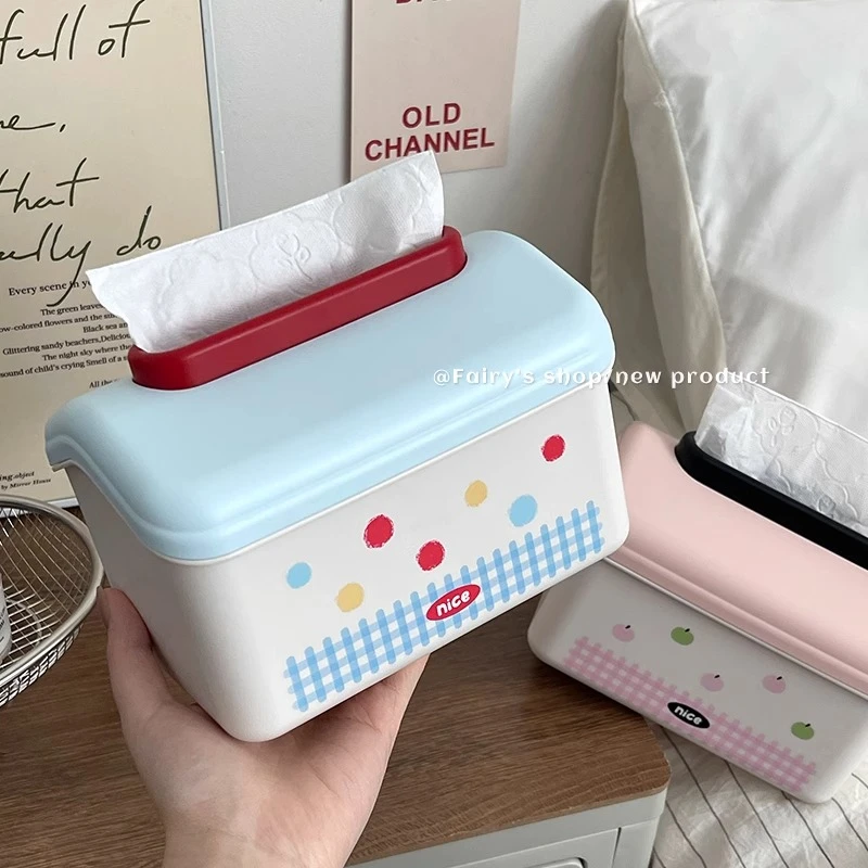 少女心纸巾盒餐巾纸收纳盒家用客厅卧室宿舍床头可挂免打孔抽纸盒