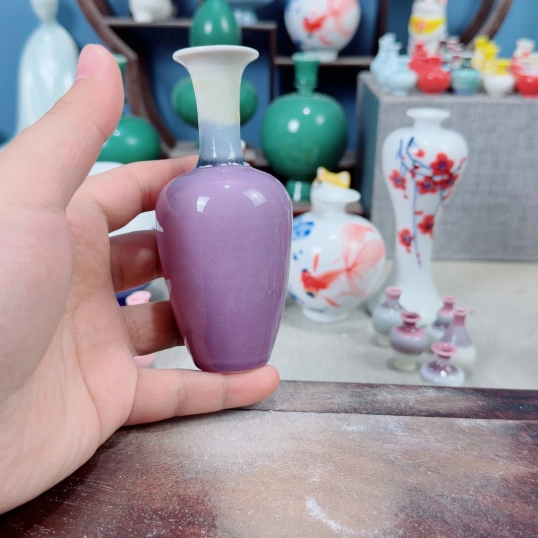 陶瓷手工小花器摆件