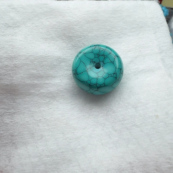 尺寸：14/12➕绿水草纹平安扣 单珠一颗