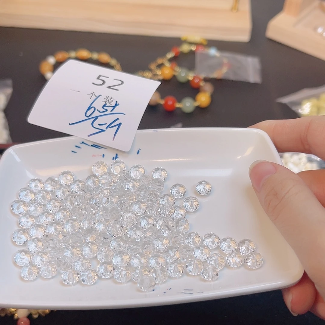 水晶珠宝半成品未镶嵌52 。