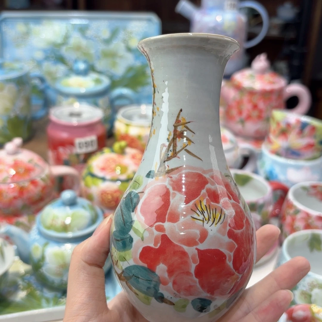 景德镇手绘高温釉下彩陶瓷茶具