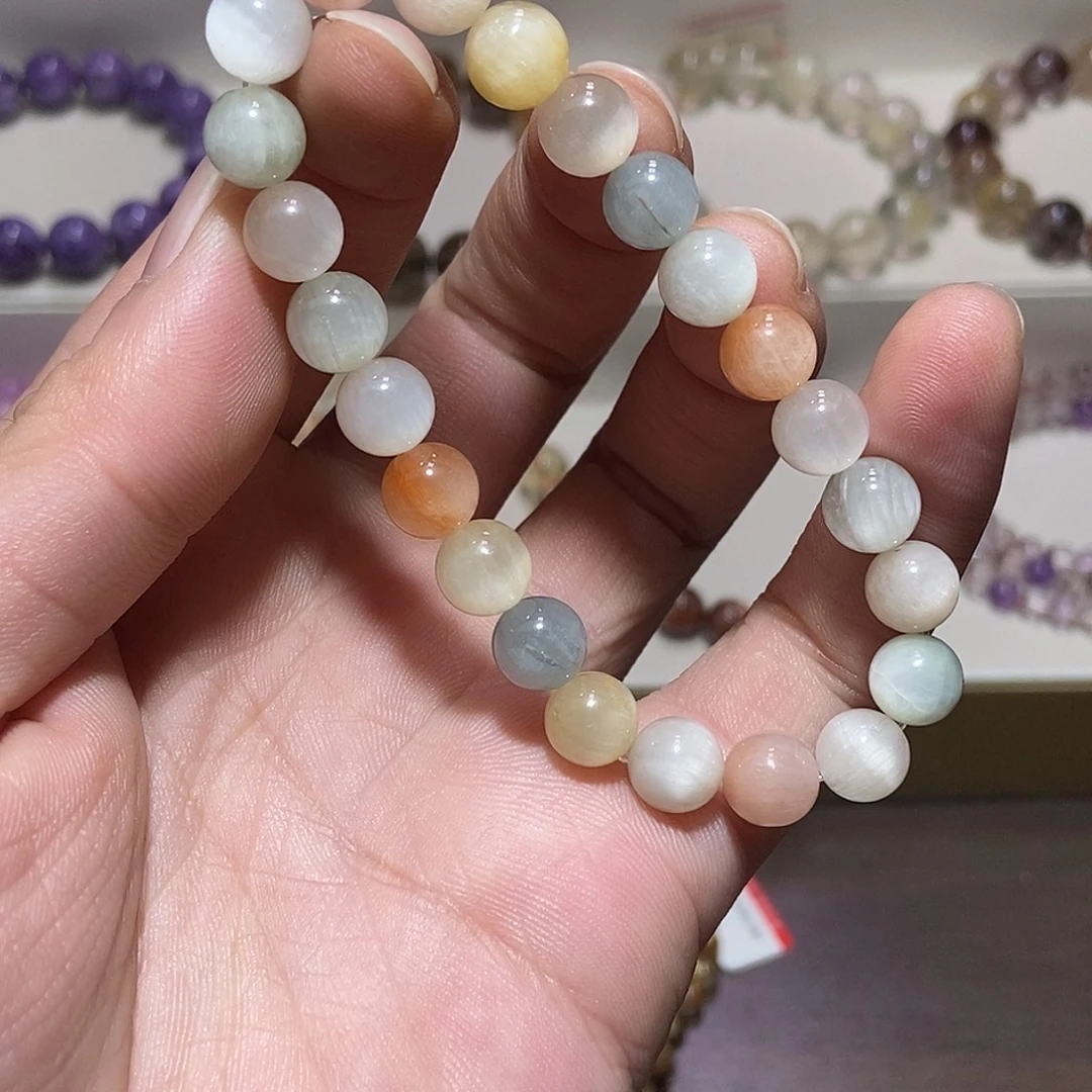 水晶手链未镶嵌彩兔毛8.4