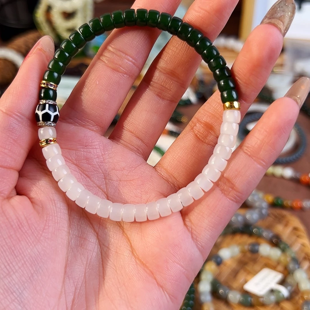 和田玉未镶嵌手链