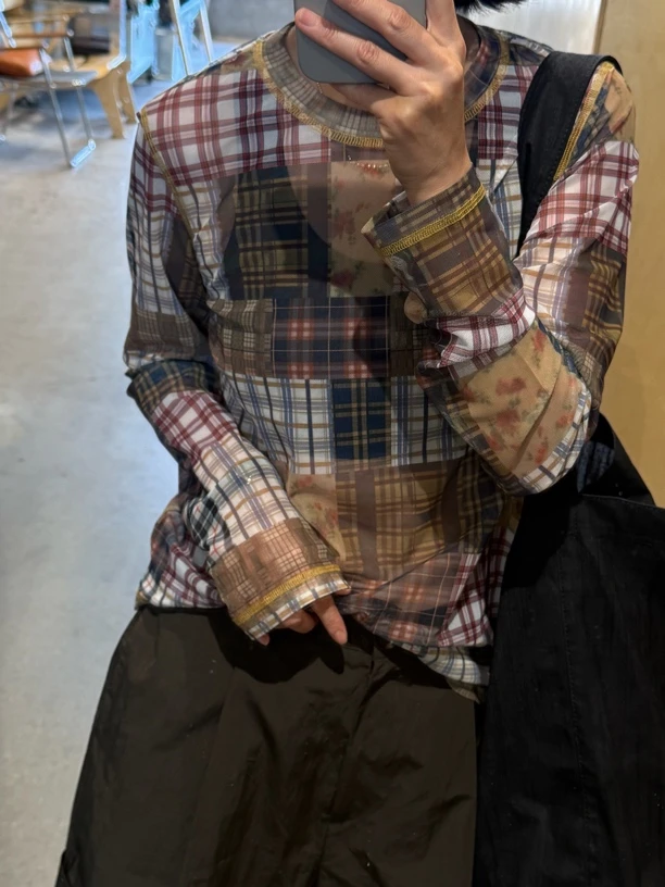 CHA MA GO DO09881/09469设计师款复古网纱满印花T