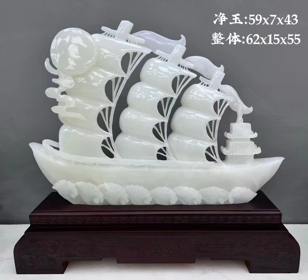 〈一帆风顺〉客厅玄关家居摆件办公酒店别墅送礼工艺品