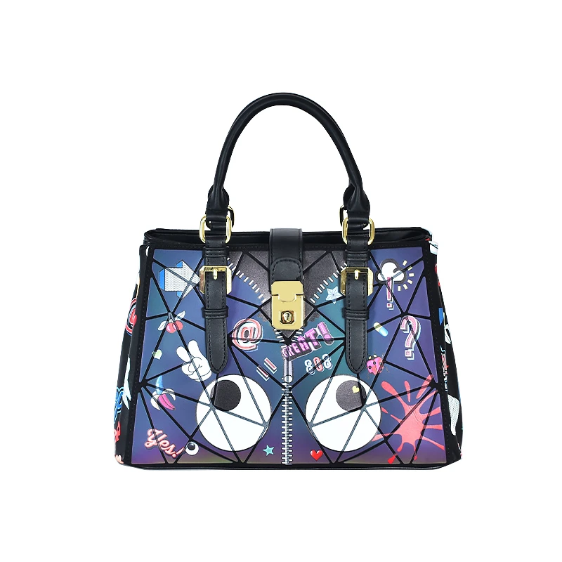 小田姐姐【EYE THEME】大眼睛系列手提包单肩斜挎包2557黑