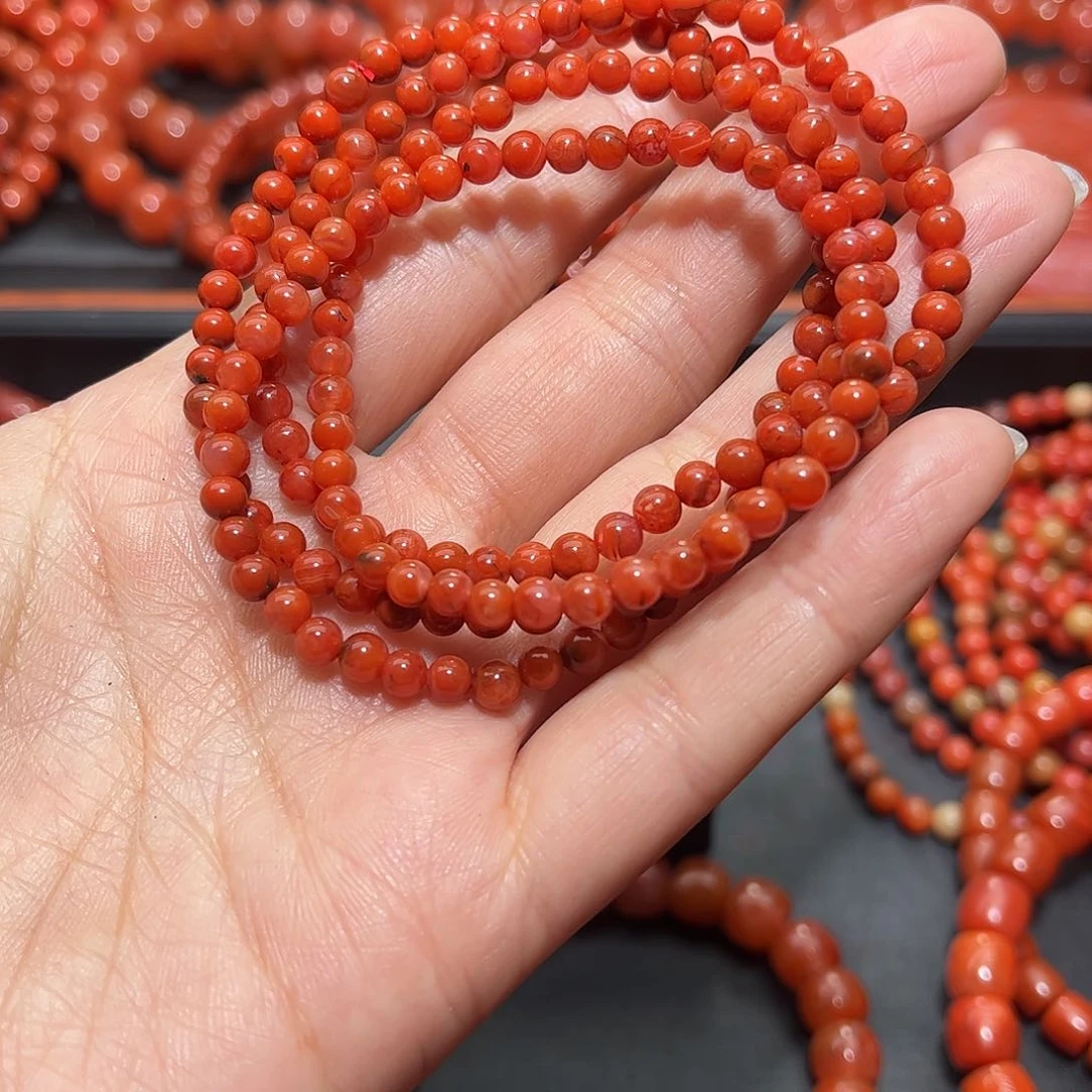 南红玛瑙手链未镶嵌