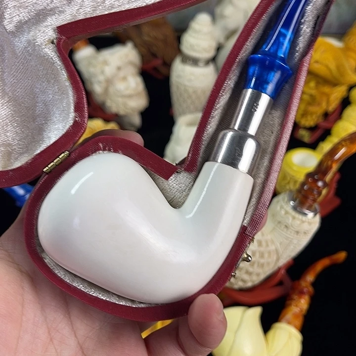 海泡石烟斗大号军插牛头特价