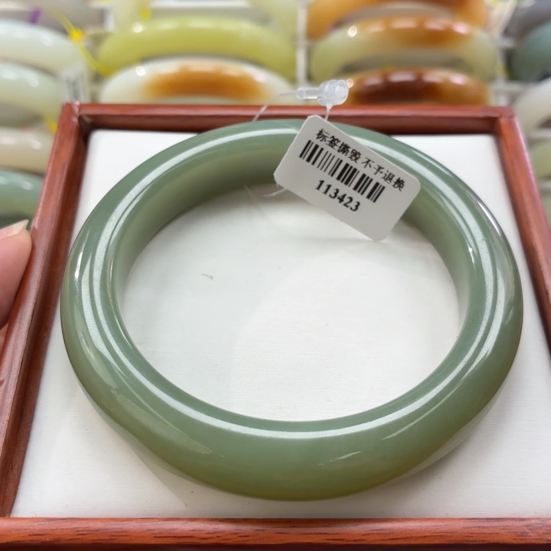 和田玉手镯未镶嵌3 60.2