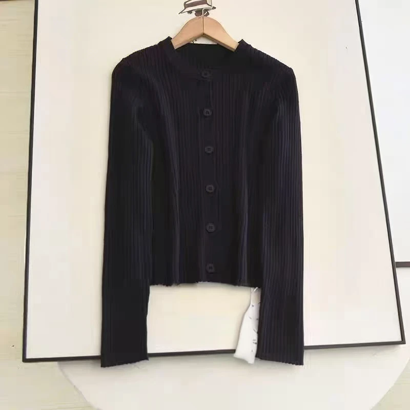 【G23】2025秋新款时尚圆领气质简约正肩显瘦百搭针织开衫毛衣