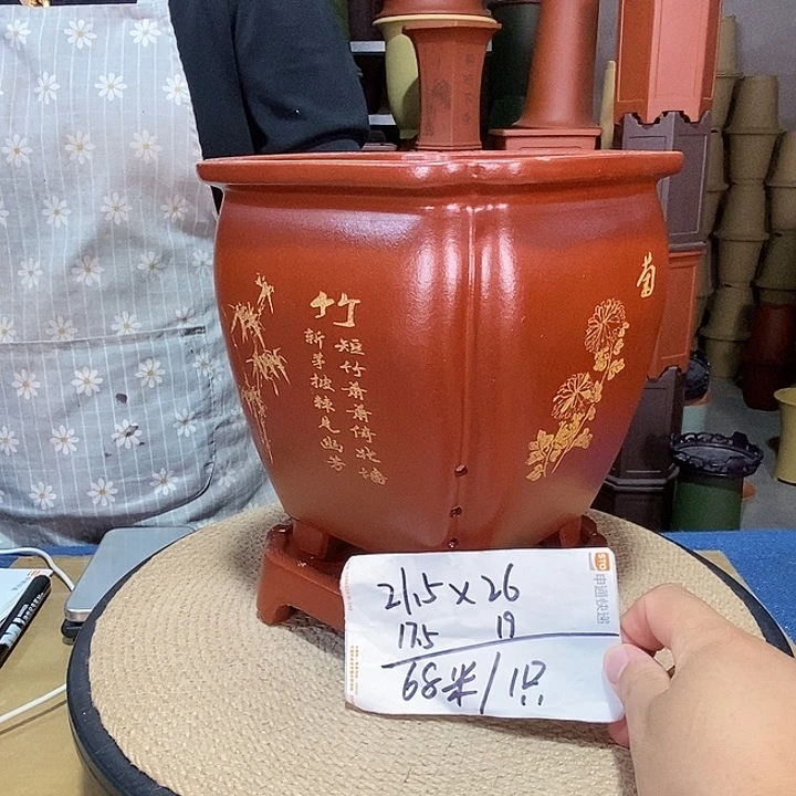 紫砂花盆紫砂花盆