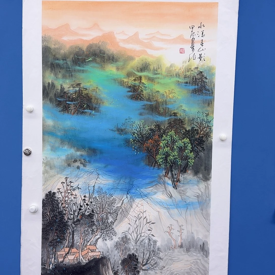 国画多次参加国内外大型