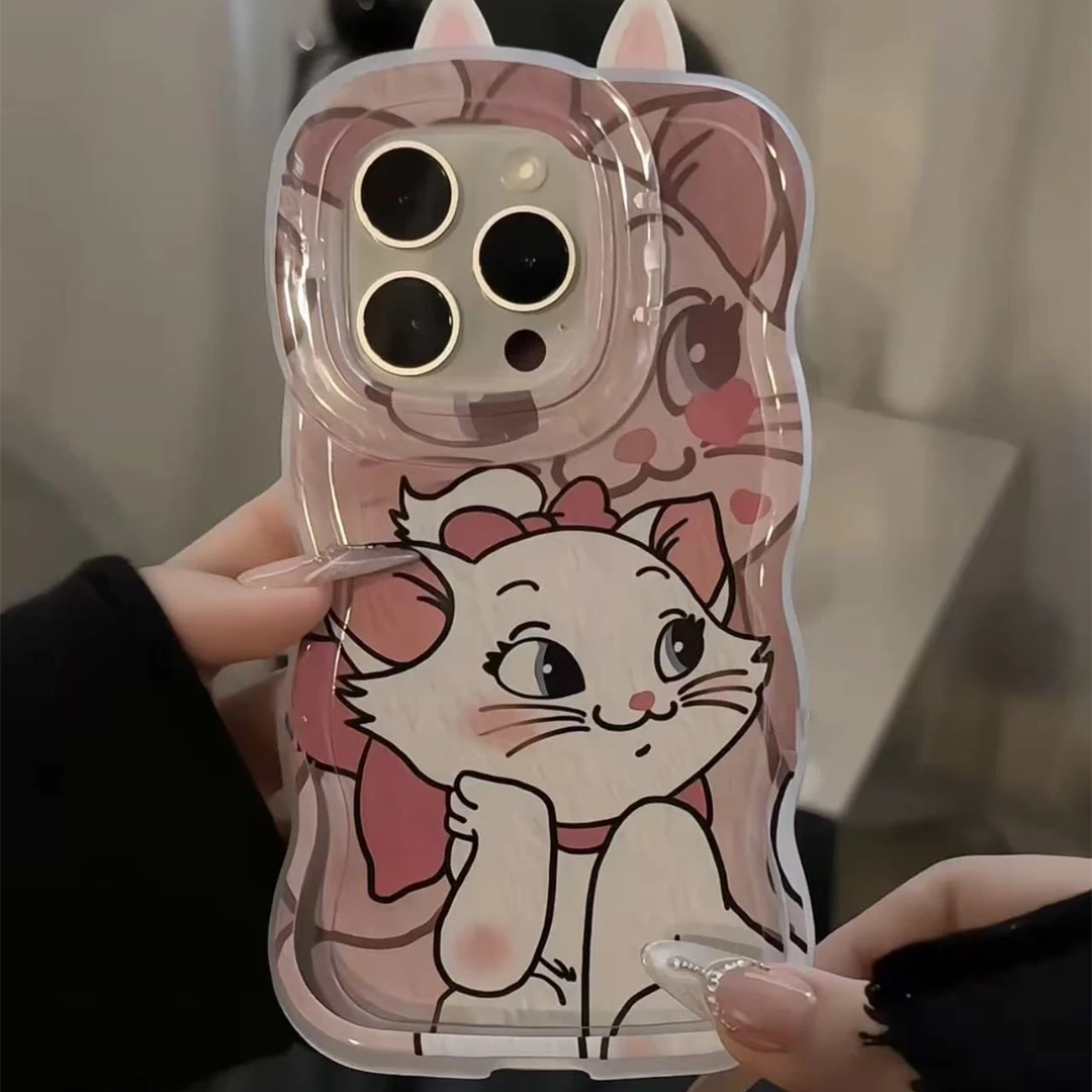 播乐玛丽汤姆猫适用iPhone17promax苹果16/15pro双支架波浪手机壳