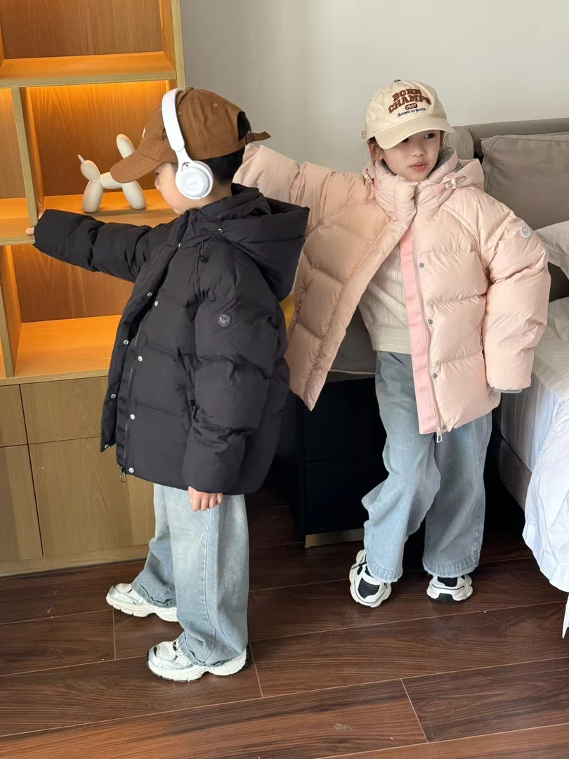 【橘子羽绒服】【天】24291反季特价男女童白鸭绒保暖韩版外套棉包服