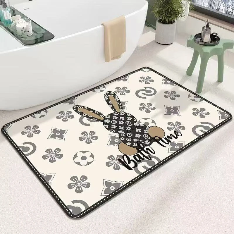 Q135-80*120硅藻泥卧室厨房厕所吸水速干地毯地垫耐脏易打理