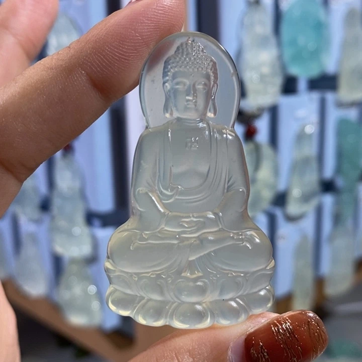 岫玉未镶嵌颈饰吊坠