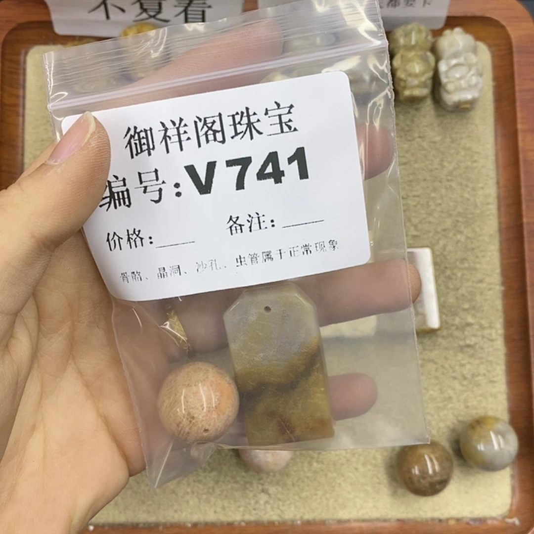 硅化珊瑚（珊瑚玉）颈饰未镶嵌梓*