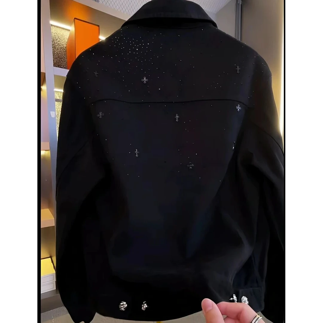 【高定满天星】银河系列满天星男女同款高定版牛仔夹克短款潮流时尚