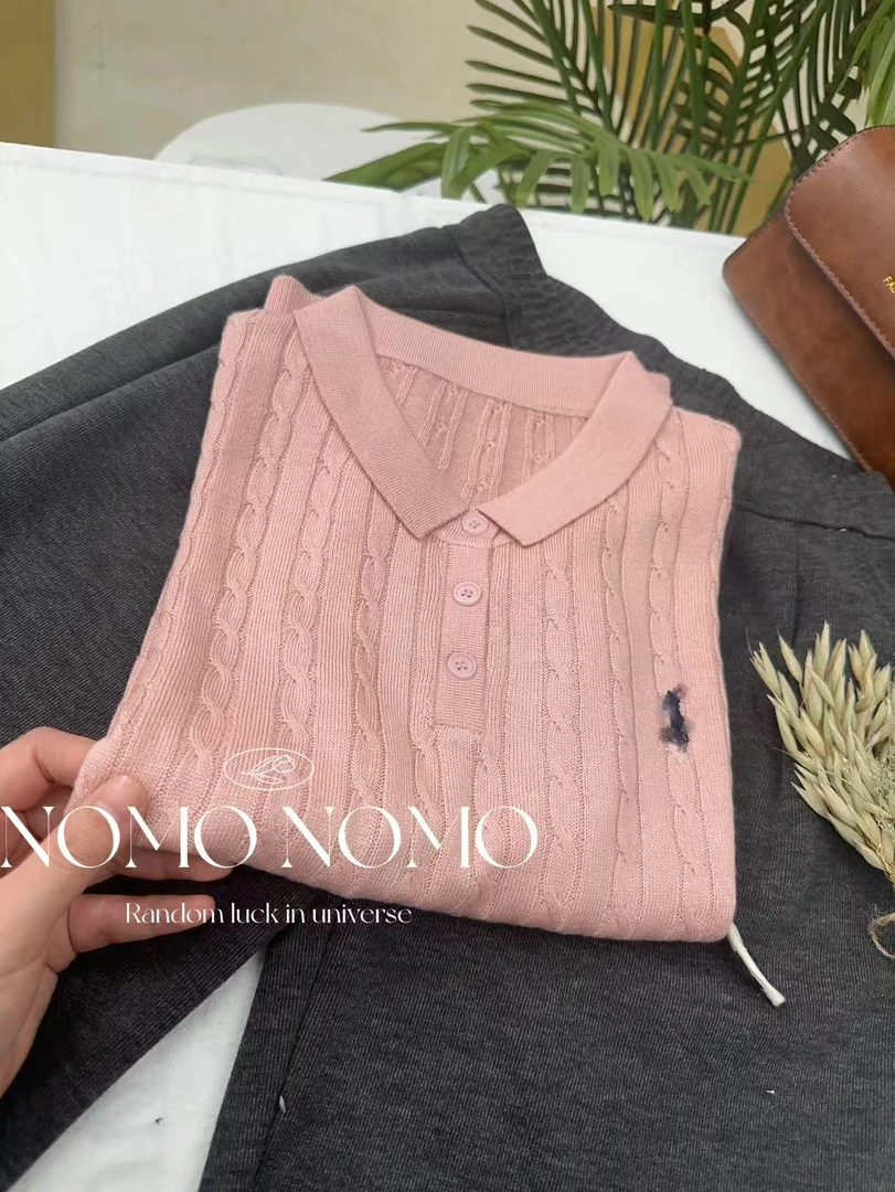 【清简`麻花纹】新款短袖简约2025时尚短袖百搭A179