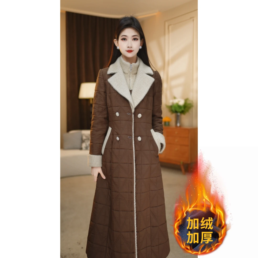 【玥雯】冬季新款气质时尚修身显瘦通勤两件套套装M-4XL