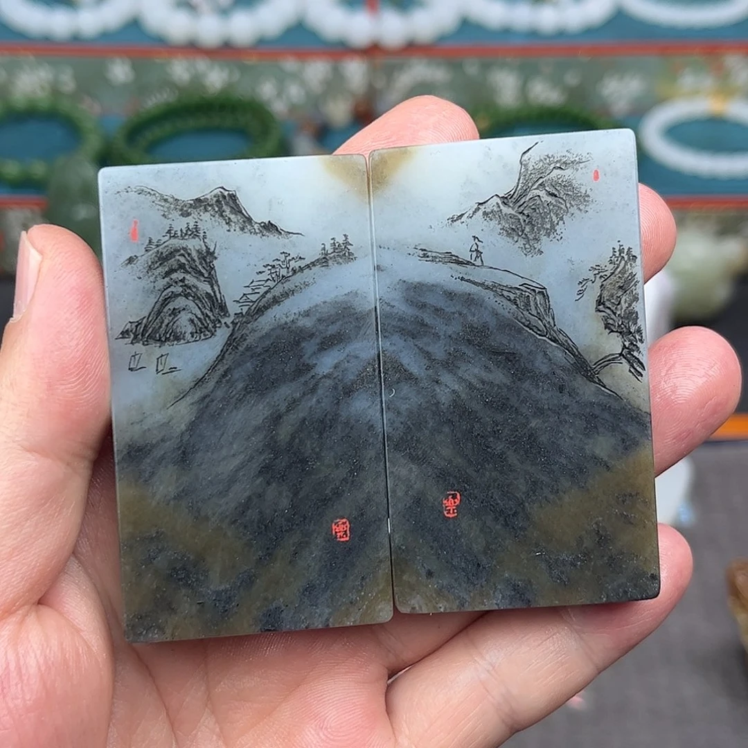 高***师和田玉未镶嵌挂件