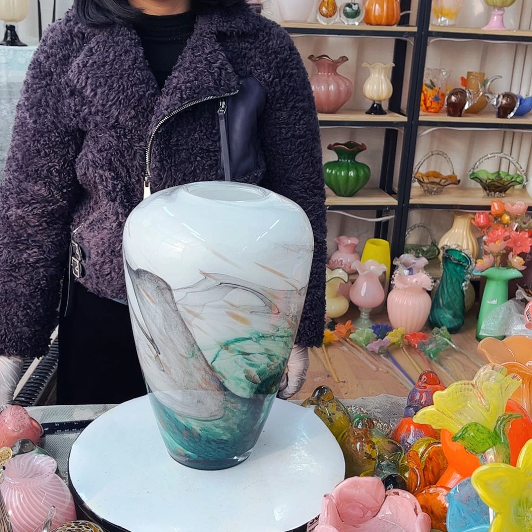 水墨瓶福利琉璃工艺品不完美