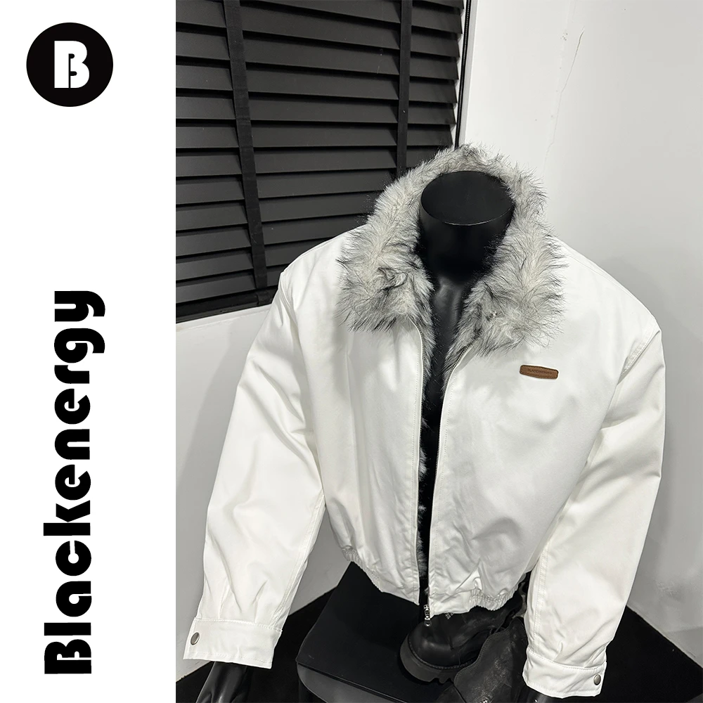 小个子座山雕外套短款棉服男冬季加厚保暖大毛领棉衣夹克国潮boxy