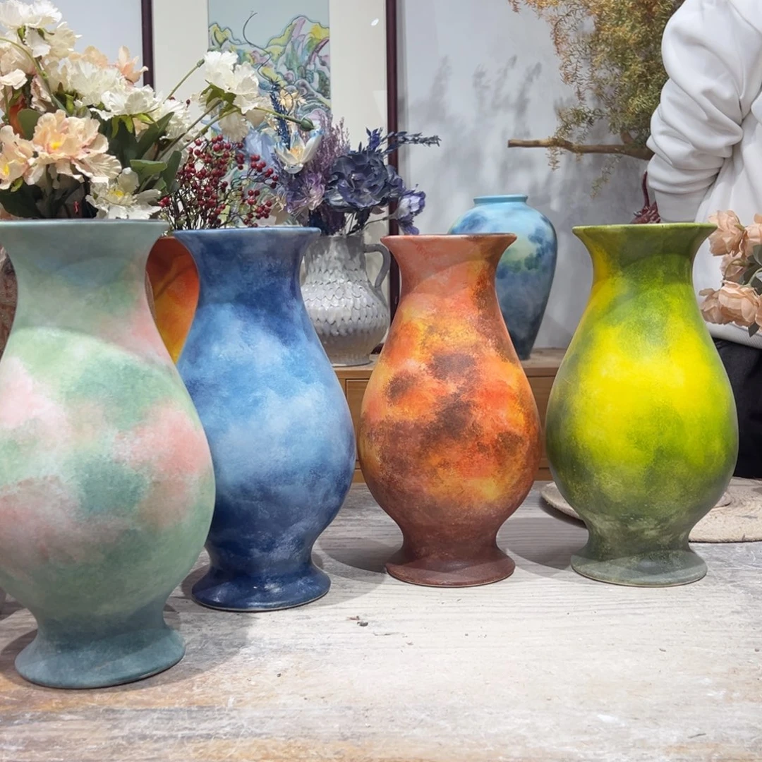 摆件陶瓷花瓶4个一起上