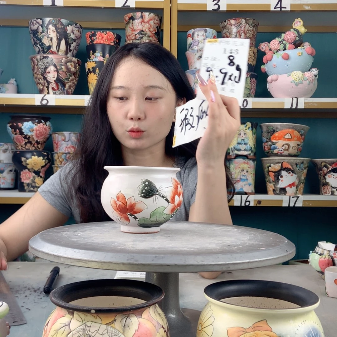 景德镇手工花盆143