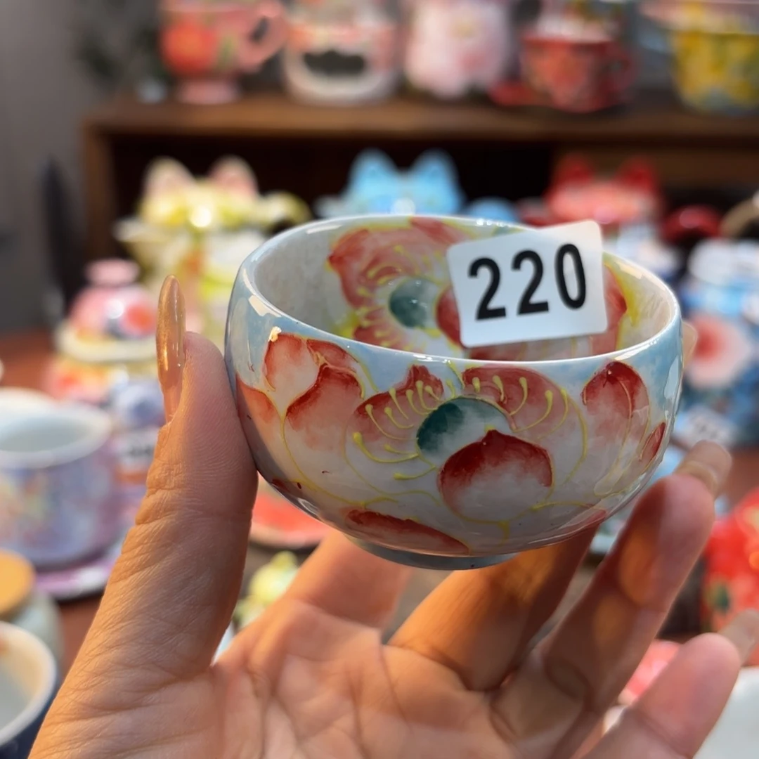 景德镇手绘高温釉下彩陶瓷茶具