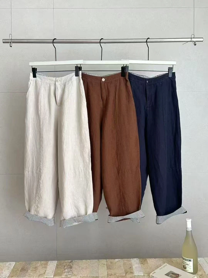 2025年夏季新款老爹九分裤