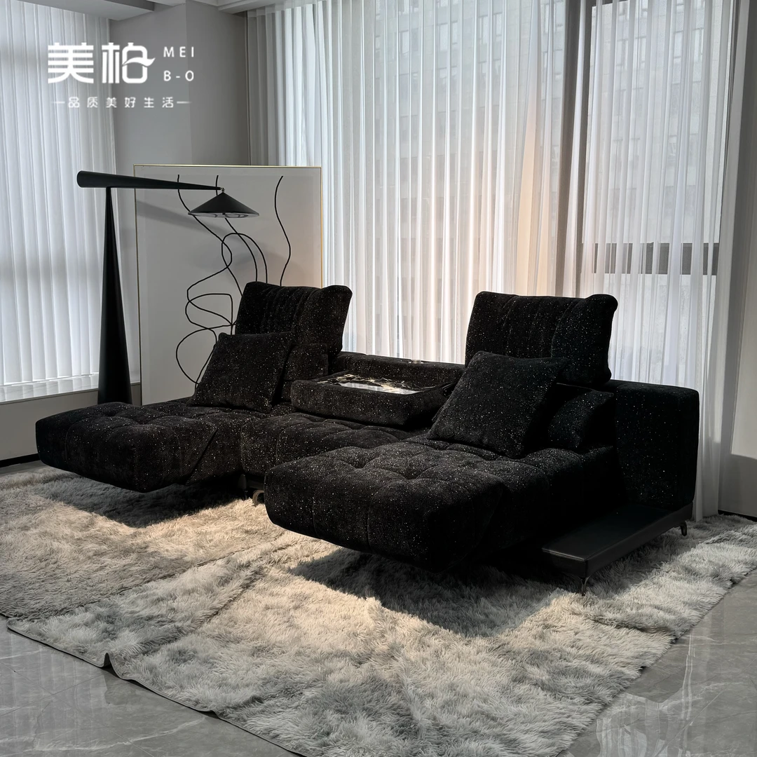 美柏【万象沙发】意式真皮沙发功能客厅沙发头层牛皮布艺懒人沙发