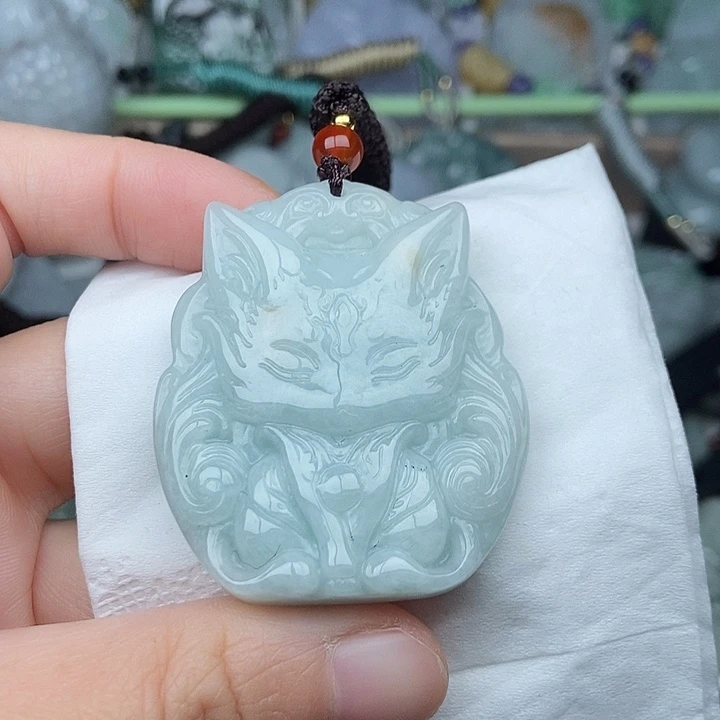 翡翠未镶嵌颈饰翡翠双面