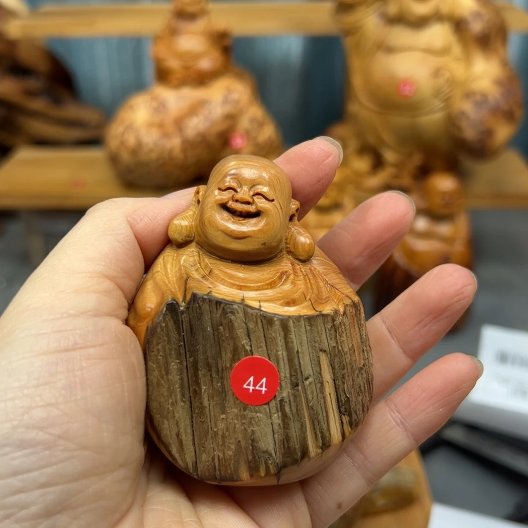 放***己木崖柏木摆件手把件，