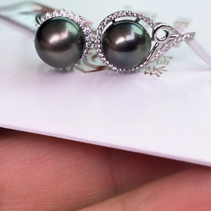 颈饰银S925镶嵌海水珍珠套装