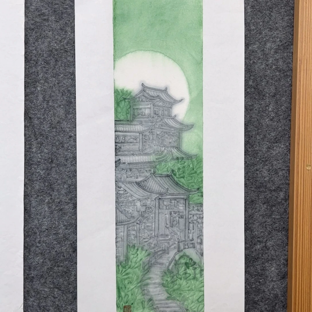 （f37670）梦幻楼阁 书画