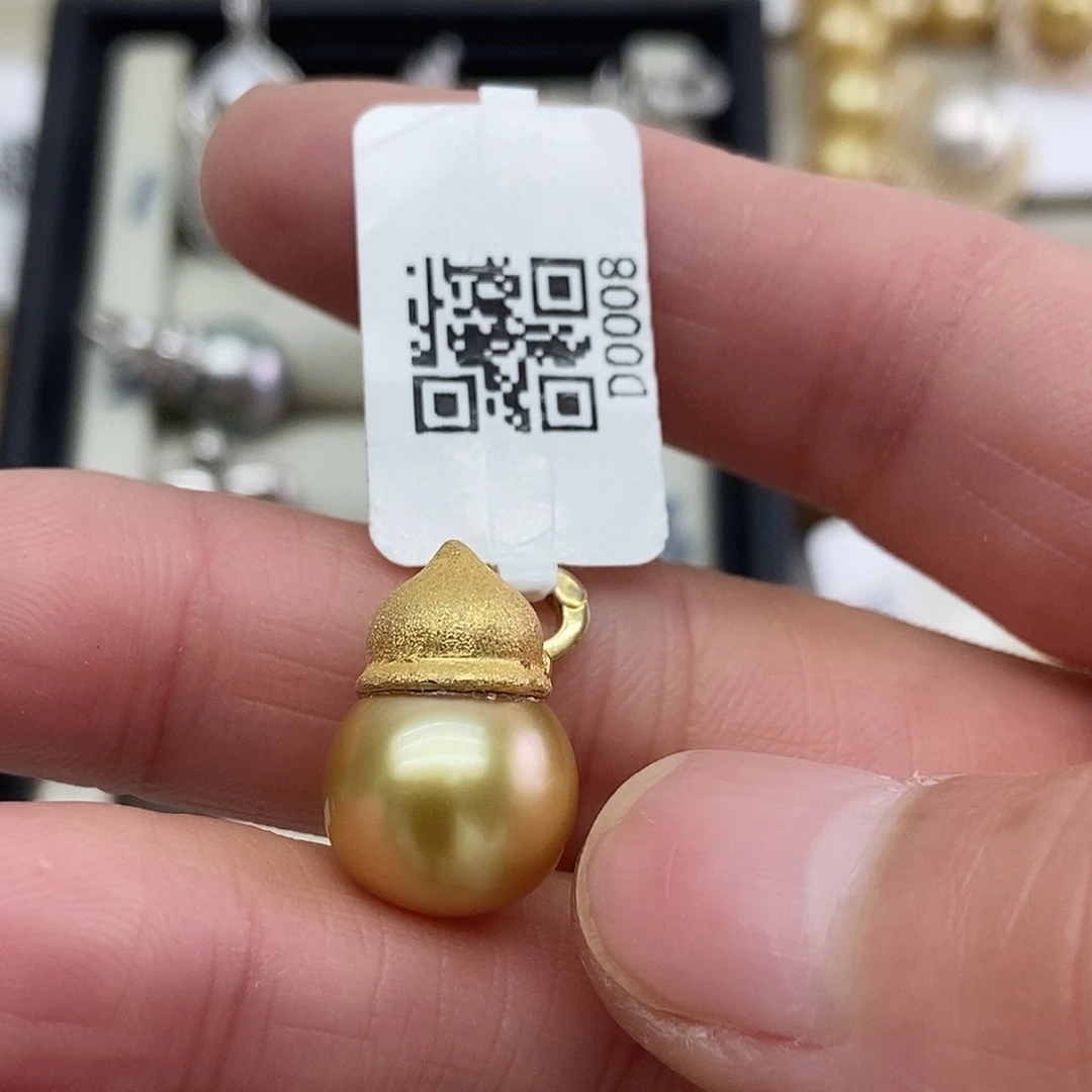 吊坠(不含链)银S925镶嵌海水珍珠@@D0008