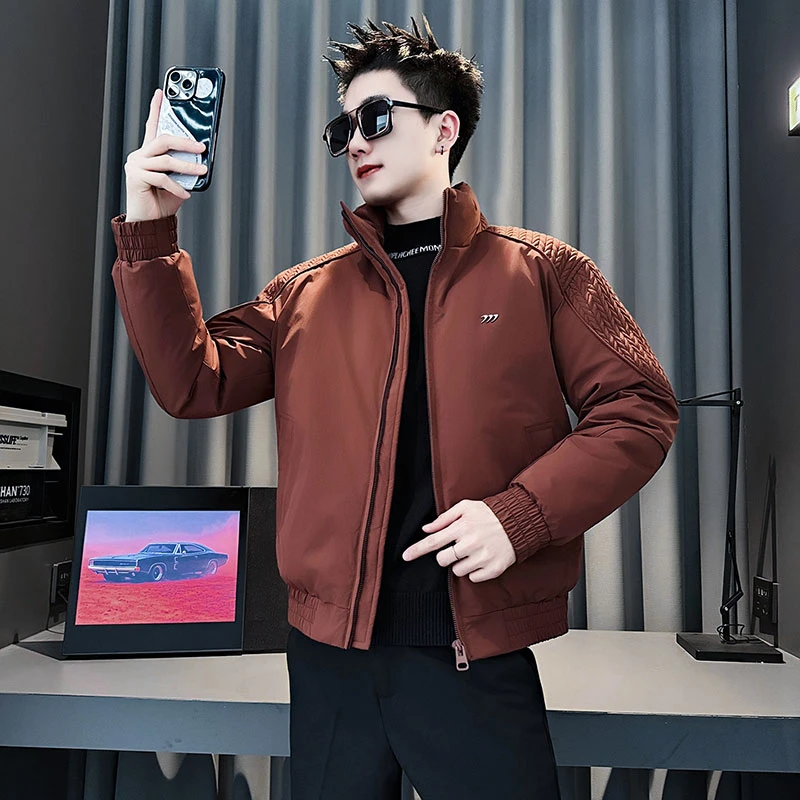 冬季加厚棉袄外套男款潮流休闲痞帅男士棉衣新款工装保暖短款棉服