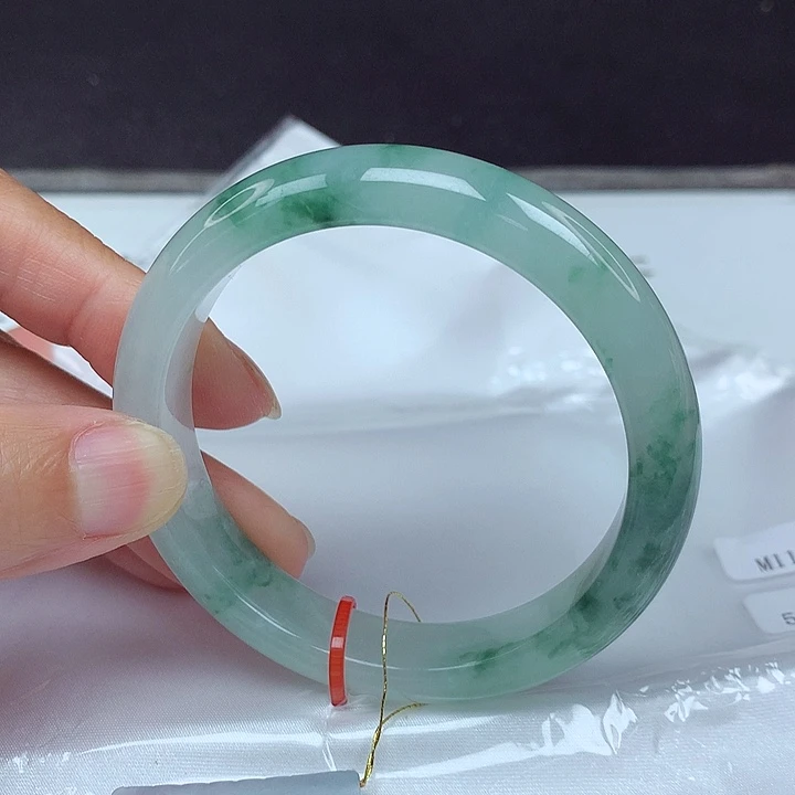 翡翠未镶嵌手镯56圈4996