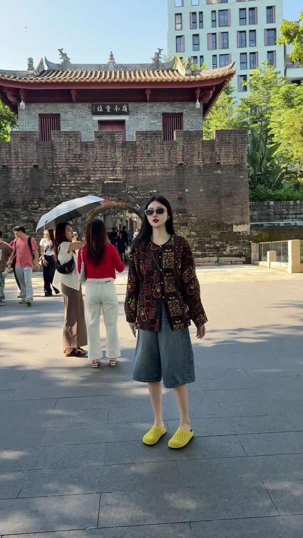 「且慢」早秋新中式设计感时尚复古外套气质百搭开衫宽松显瘦刺绣